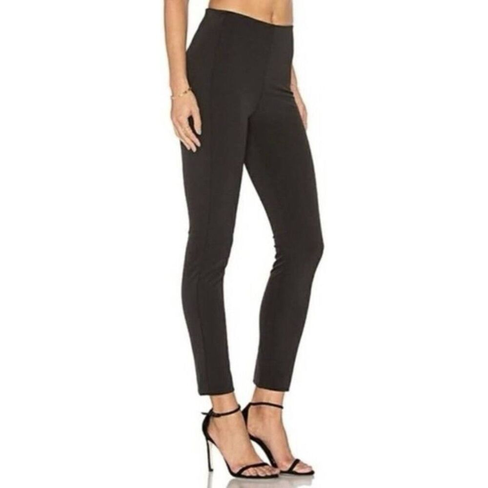 Theory Navalane Becker High Rise Stretch Ankle Pants Black 10 Workwear Cropped
